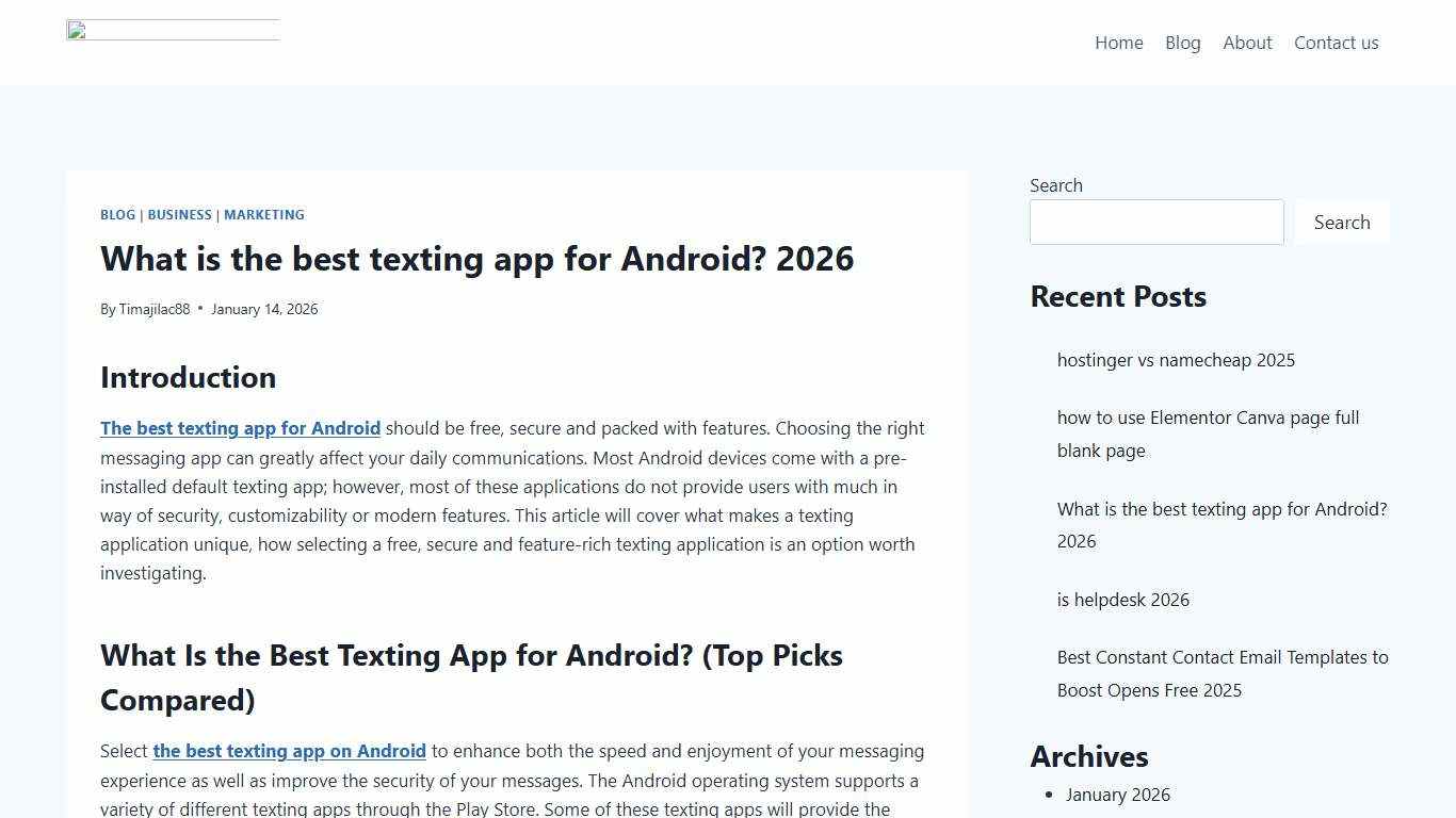 What is the best texting app for Android?​ 2026 -