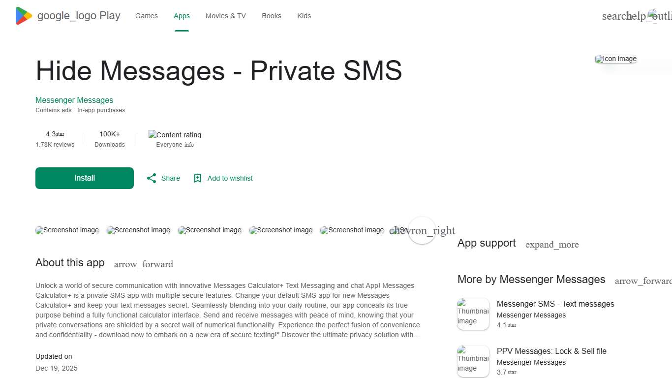 Hide Messages - Private SMS - Apps on Google Play